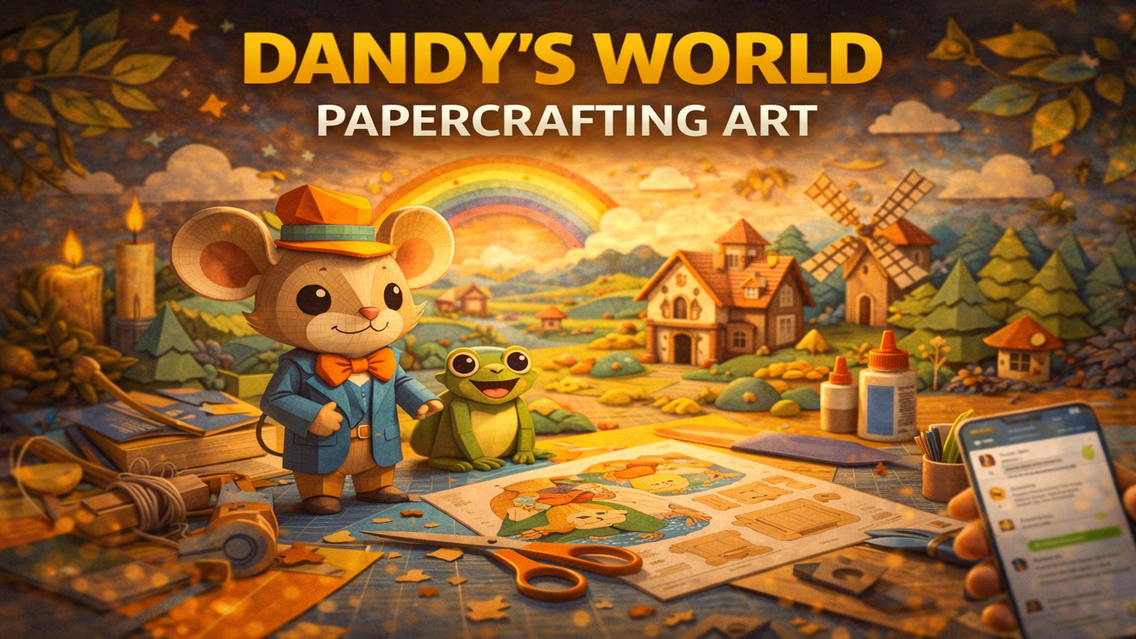 Dandy's World Papercrafting Art (40 mins)