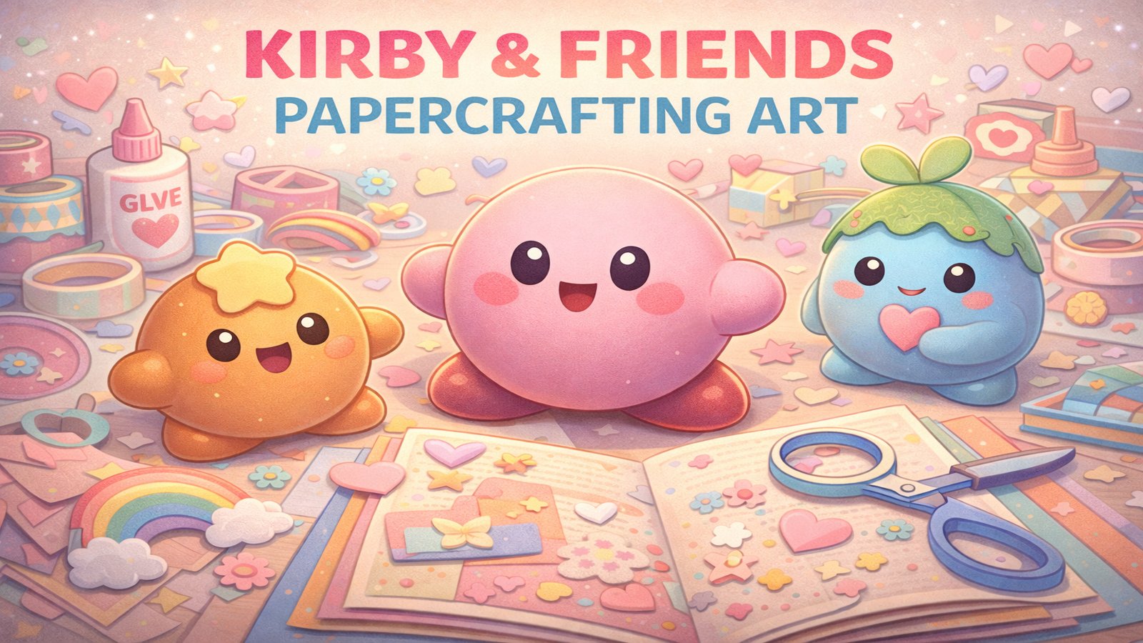 Kirby & Friends Papercrafting Art (40 mins)